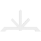 Ekena Millwork Vanguard Architectural Grade PVC Gable Bracket, 96"W x 52"H x 4"D x 6"F, 13/12 Pitch GBP096X52X0406VAN00 - alternate 2